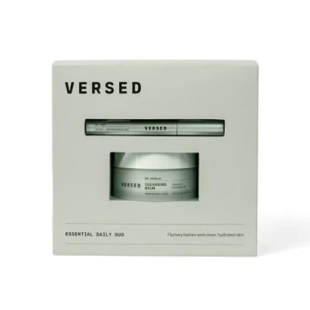 Versed The Essential Daily Duo Gift Set 2.65oz ~ Cleansing Balm & Mascara